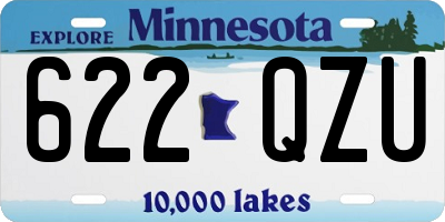 MN license plate 622QZU
