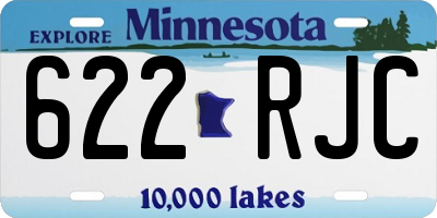 MN license plate 622RJC