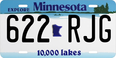 MN license plate 622RJG