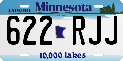 MN license plate 622RJJ