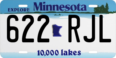 MN license plate 622RJL