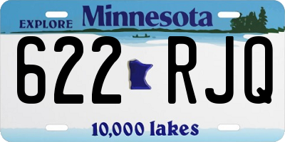 MN license plate 622RJQ