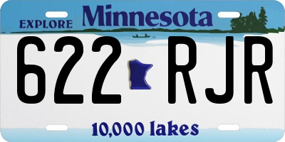 MN license plate 622RJR