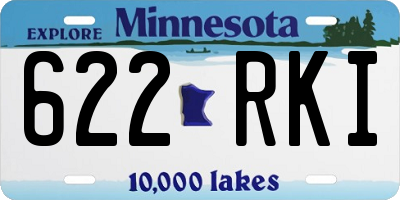 MN license plate 622RKI