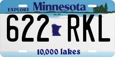 MN license plate 622RKL
