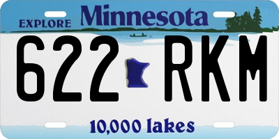 MN license plate 622RKM