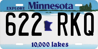 MN license plate 622RKQ