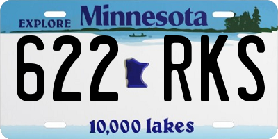 MN license plate 622RKS
