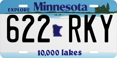 MN license plate 622RKY