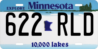 MN license plate 622RLD