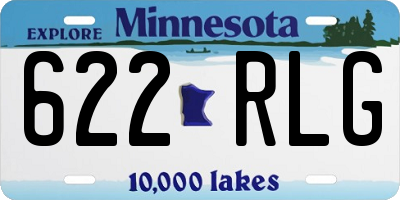 MN license plate 622RLG