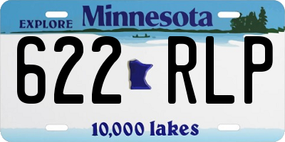 MN license plate 622RLP