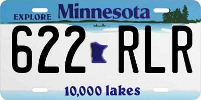 MN license plate 622RLR