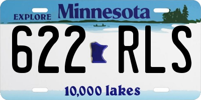 MN license plate 622RLS