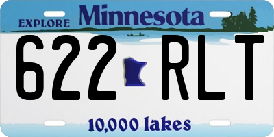 MN license plate 622RLT
