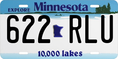 MN license plate 622RLU