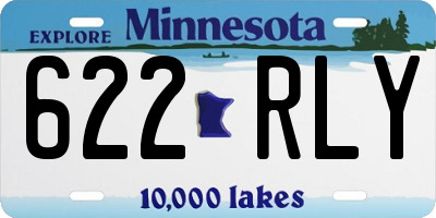 MN license plate 622RLY