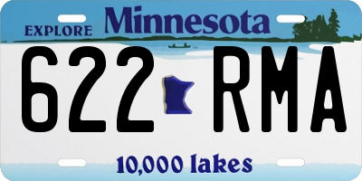 MN license plate 622RMA