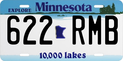 MN license plate 622RMB