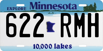 MN license plate 622RMH