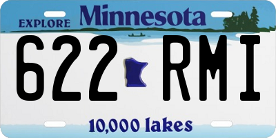 MN license plate 622RMI