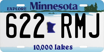 MN license plate 622RMJ