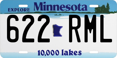 MN license plate 622RML