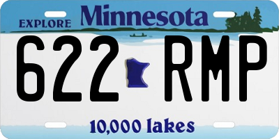 MN license plate 622RMP