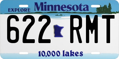 MN license plate 622RMT