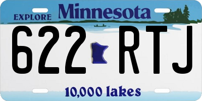 MN license plate 622RTJ