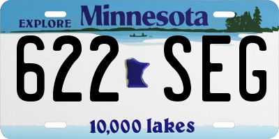 MN license plate 622SEG