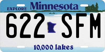 MN license plate 622SFM