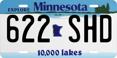 MN license plate 622SHD