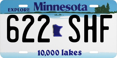 MN license plate 622SHF