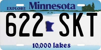 MN license plate 622SKT