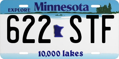MN license plate 622STF