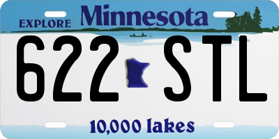 MN license plate 622STL