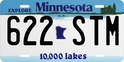 MN license plate 622STM