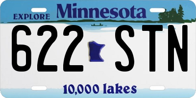 MN license plate 622STN
