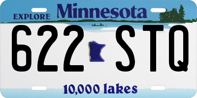 MN license plate 622STQ