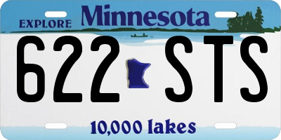 MN license plate 622STS