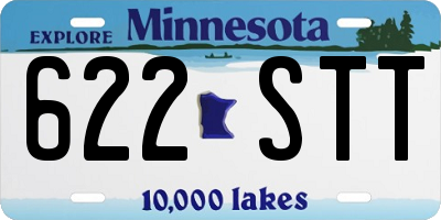 MN license plate 622STT
