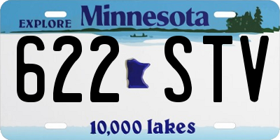 MN license plate 622STV