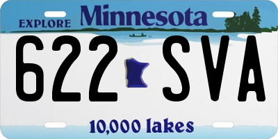 MN license plate 622SVA