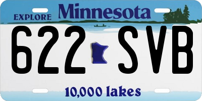 MN license plate 622SVB