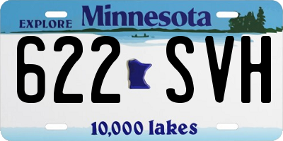 MN license plate 622SVH