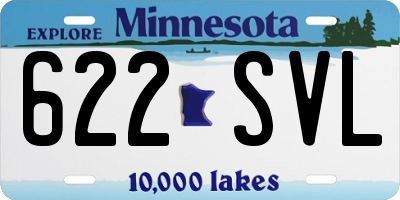 MN license plate 622SVL