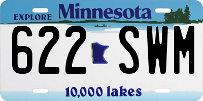 MN license plate 622SWM