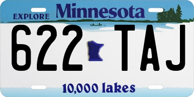 MN license plate 622TAJ
