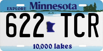 MN license plate 622TCR